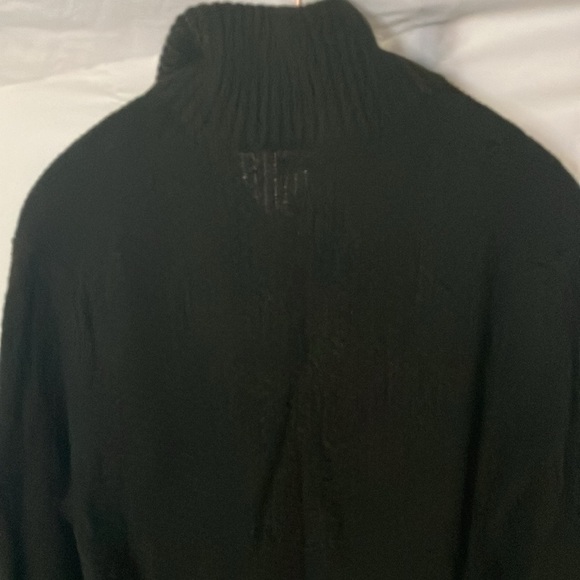 Banana Republic: Black Button collared Knit Sweater- Cotton Blend- L - Picture 12 of 14